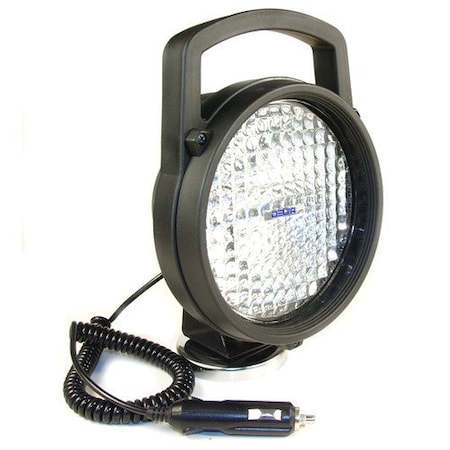 Delta Lights (01-6599-12) 6.5" Round Portable Magnetic Halogen Work Light with Switch and Cord